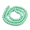 Opaque Solid Color Glass Beads Strands X1-EGLA-A034-P4mm-D14-2