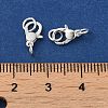 925 Sterling Silver Lobster Claw Clasps with Jump Rings STER-D006-18S-3