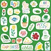 50Pcs Garden PVC Adhesive Waterproof Stickers PW-WGC0B30-01-2