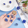   1 Set Alloy Rhinestone Snap Buttons DIY-PH0021-05-3