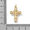 Brass Micro Pave Clear Cubic Zirconia Pendants CU-CBA9883-03C-G-3
