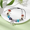 Chakra Natural & Synthetic Gemstone Braided Bead Bracelets BJEW-JB09824-04-4