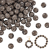 100Pcs Polymer Clay Rhinestone Beads RB-PH0001-43C-1