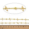 Handmade Faceted Natural White Jade Beaded Chains CHC-L050-02G-04-2