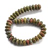 Natural Unakite Beads Strands G-P559-A06-02-3