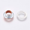 Iron Grommet Eyelet Findings IFIN-WH0023-C07-2
