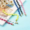 Alloy Coffee Bean Chain Phone Case Chain HJEW-JM00482-3