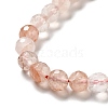 Natural Hematoid Quartz/Ferruginous Quartz Beads Strands G-E571-33A-4