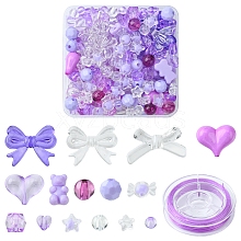 DIY Cute Beaded Stretch Bracelet Making Kit DIY-FS0003-26