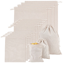   18Pcs 3 Sizes Linen Pouches ABAG-PH0001-46