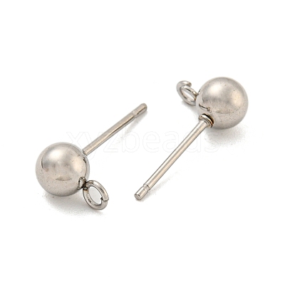 Non-Tarnish 304 Stainless Steel Stud Earring Findings LS-STAS-O004-10C-P-1