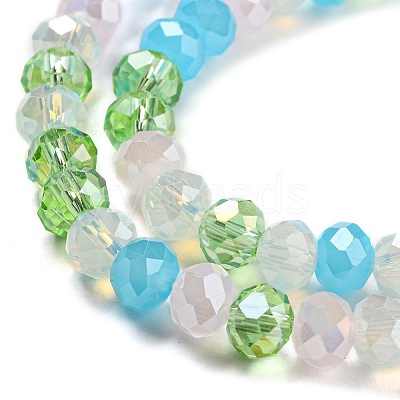 Glass Beads Strands EGLA-A034-M6mm-50-1
