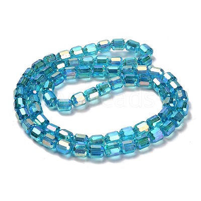 Electroplate Glass Beads Strands EGLA-D030-19L-1