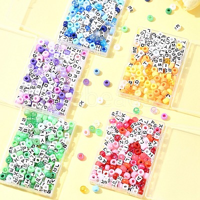 Transparent & Opaque Acrylic Beads KY-FS0001-26B-1