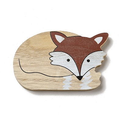 Autumn Single Face Printed Wood Cabochons WOOD-I010-01A-1