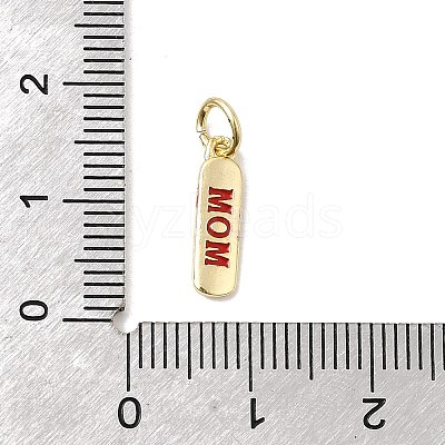 Brass Enamel Charms KK-P338-01G-C02-1