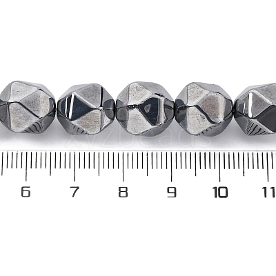Synthetic Terahertz Stone Beads Strands G-P571-F01-01-1