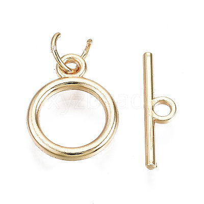 Brass Toggle Clasps X-KK-T056-50G-NF-1