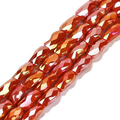 Electroplate Glass Beads Strands EGLA-P066-01A-AB07-1