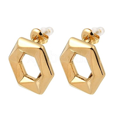 304 Stainless Steel Stud Earrings EJEW-D362-09G-1