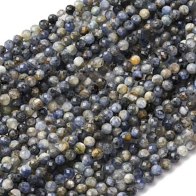 Natural Kyanite Beads Strands G-RM2025-A45-6mm-B-1