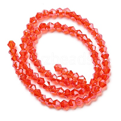 Transparent Electroplate Glass Beads Strands LS-EGLA-A039-T3mm-A14-1