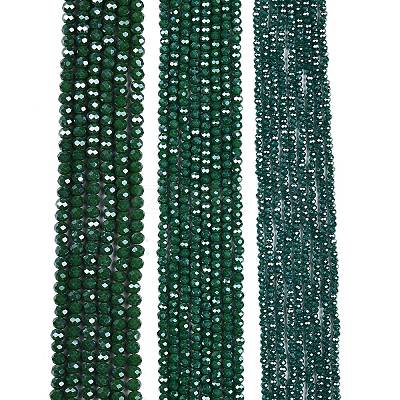 Electroplate Glass Beads Strands EGLA-A034-P4mm-A09-1
