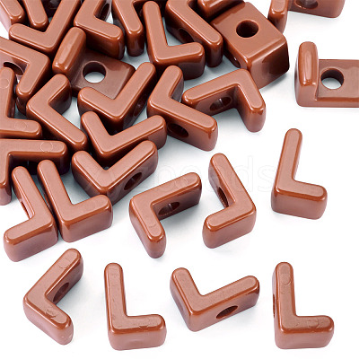 Opaque Acrylic European Beads OACR-TAC0019-006L-1