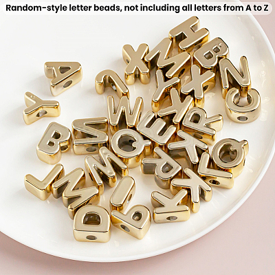 50Pcs UV Plating Acrylic Beads MACR-SP0002-27B-1