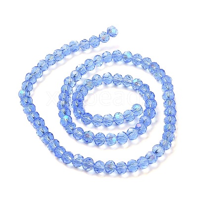 Electroplate Glass Beads Strands X1-EGLA-A034-T6mm-L04-1