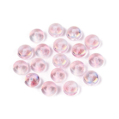 Baking Paint Electroplate Transparent Glass Beads EGLA-Q141-01A-A06-1