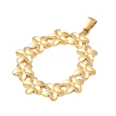 304 Stainless Steel Pendants STAS-F355-03G-1