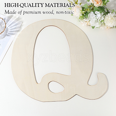 Letter Unfinished MDF Sheets WOOD-WH20012-008Q-1