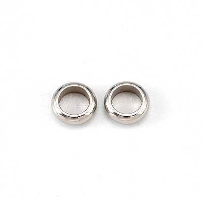 304 Stainless Steel Crimp Beads LS-STAS-WH0029-06D-01-1