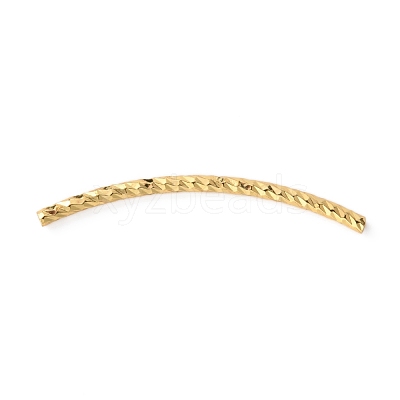 Brass Curved Tube Beads FIND-WH0110-155A-1