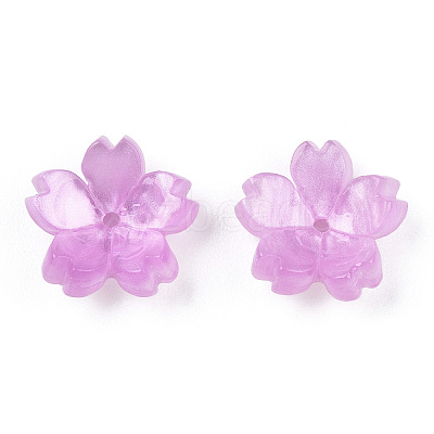 Cellulose Acetate(Resin) Bead Caps X-KK-S161-03E-1