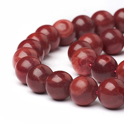 Natural Dyed Brazil Rhodochrosite Beads Strands G-I271-C02-10mm-1