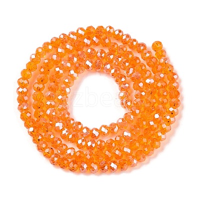 Electroplate Glass Beads Strands EGLA-A044-T2mm-A25-1