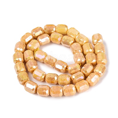 Anti-Tarnish Electroplate Glass Beads Strands EGLA-N027-03A-09-1
