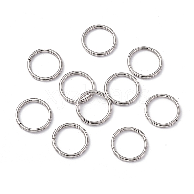 Non-Tarnish 304 Stainless Steel Open Jump Rings X-STAS-C040-01G-P-1
