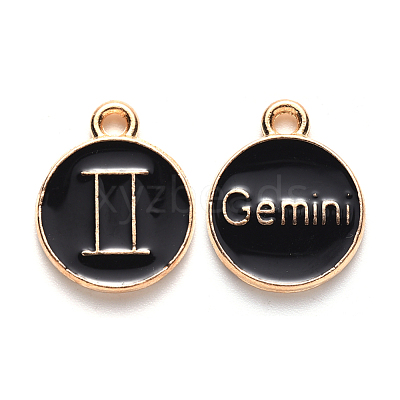 Alloy Enamel Pendants ENAM-S124-01A-08I-1