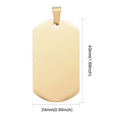 PVD Vacuum Plating 304 Stainless Steel Big Pendants STAS-I140-19E-G-1