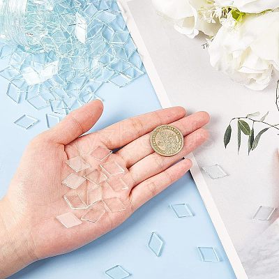 Transparent Glass Cabochons GLAA-FG0001-02-1