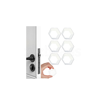 1 Set 6Pcs Self Adhesive Door Knob Bumpers AJEW-NB0006-18-1