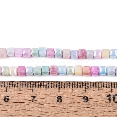 Anti-Tarnish Electroplate Glass Beads Strands GLAA-T025-3mm-10A-1