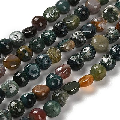 Natural Indian Agate Beads Strands G-P497-01E-89-1
