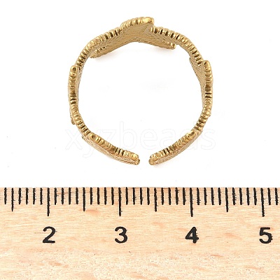 304 Stainless Steel Open Cuff Rings for Women RJEW-U060-01A-G-1
