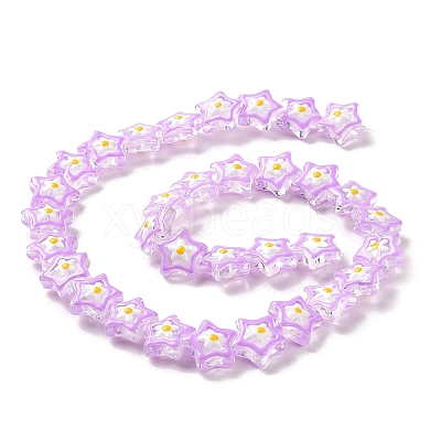 Transparent Glass Beads Strands LAMP-K037-07D-1