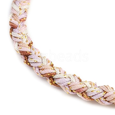 4MM Braided Nylon Cord Bracelets FIND-A057-01G-17-1
