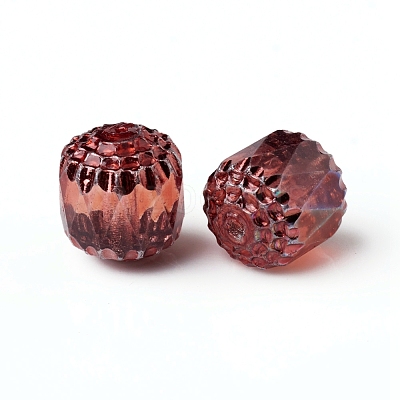 Electroplated Czech Glass Beads X-GLAA-G077-28A-1